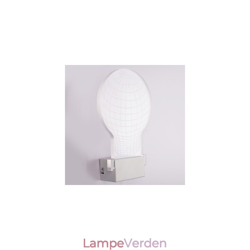 Akryl væglampe PVC-lampe Light Chip Modern Contemporary Metal
