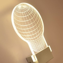 Akryl væglampe PVC-lampe Light Chip Modern Contemporary Metal