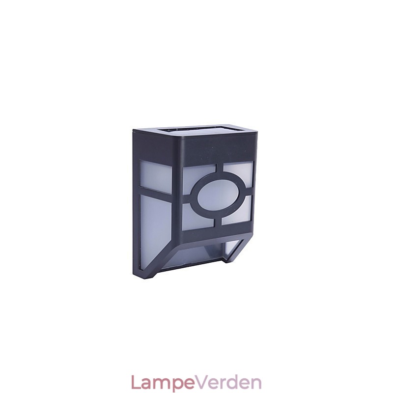 Varm gul Solcelledrevet vægmontering 2 Lantern Light Deck Lamp
