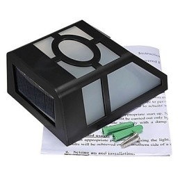 Varm gul Solcelledrevet vægmontering 2 Lantern Light Deck Lamp