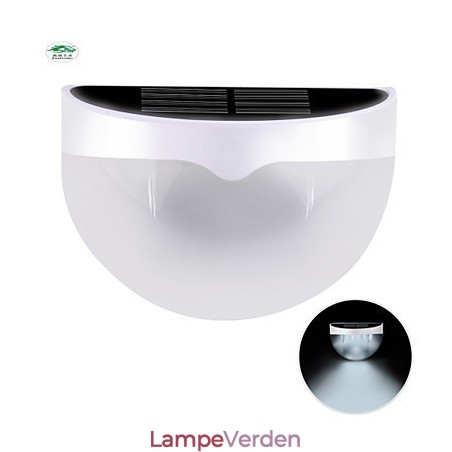 Solcelledrevet Vandtæt IP55 Lampe Hvid + Sort