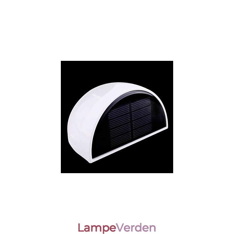 Solcelledrevet Vandtæt IP55 Lampe Hvid + Sort