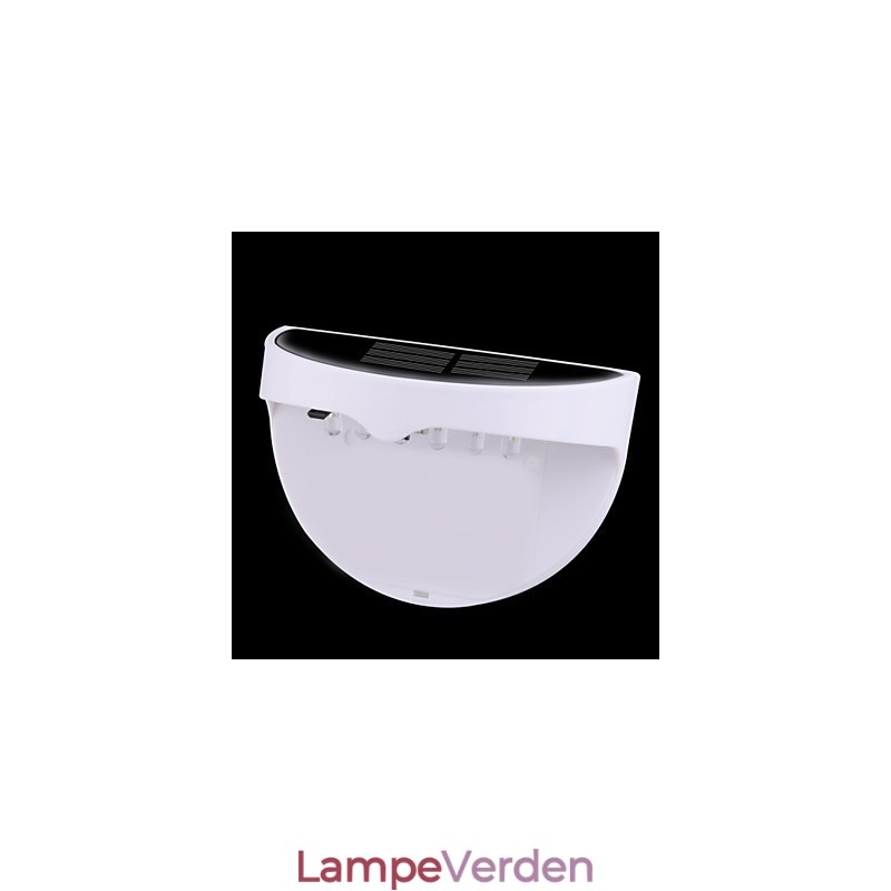 Solcelledrevet Vandtæt IP55 Lampe Hvid + Sort