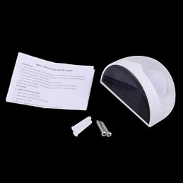 Solcelledrevet Vandtæt IP55 Lampe Hvid + Sort