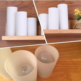 Væglampe tre lys og glas