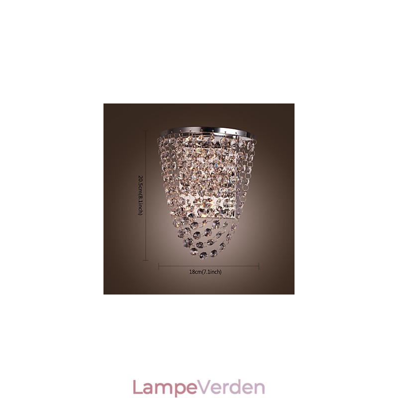 Krystal vægskive moderne metal