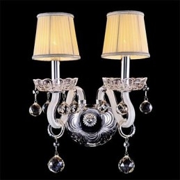 Krystal Mini Style Wall Sconces Candle Wall Lights Moderne moderne glas