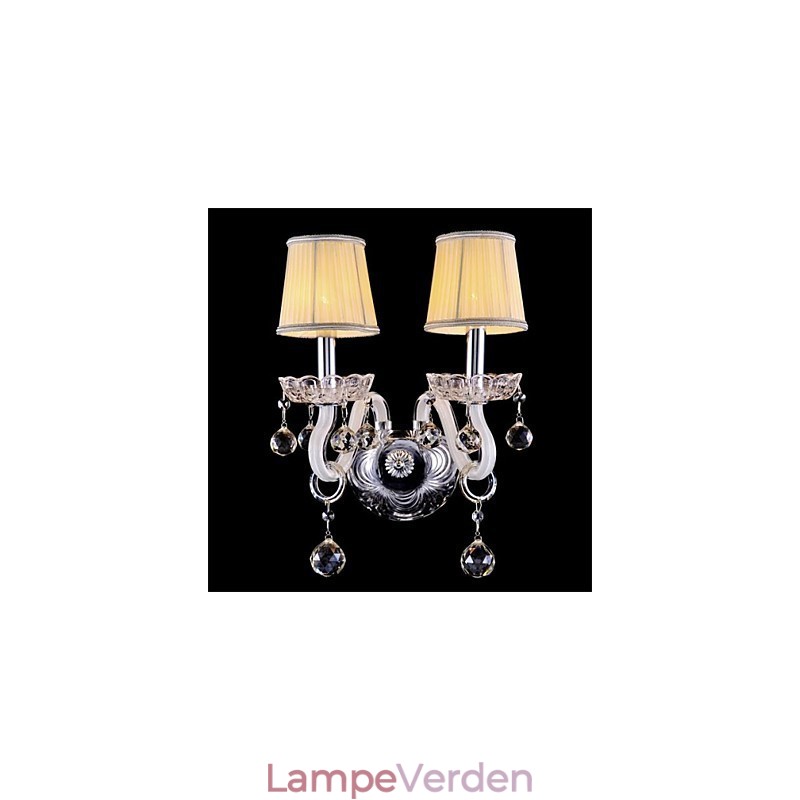 Krystal Mini Style Wall Sconces Candle Wall Lights Moderne moderne glas