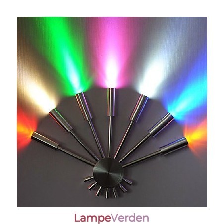 Moderne væglampe med spredende lys vifteformet 7 metalpinde Chic stil Moderne væglampe med spredende lys vifteformet 7 metalpinde Chic stil