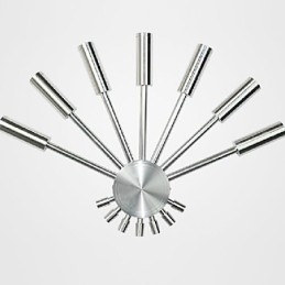 Moderne væglampe med spredende lys vifteformet 7 metalpinde Chic stil