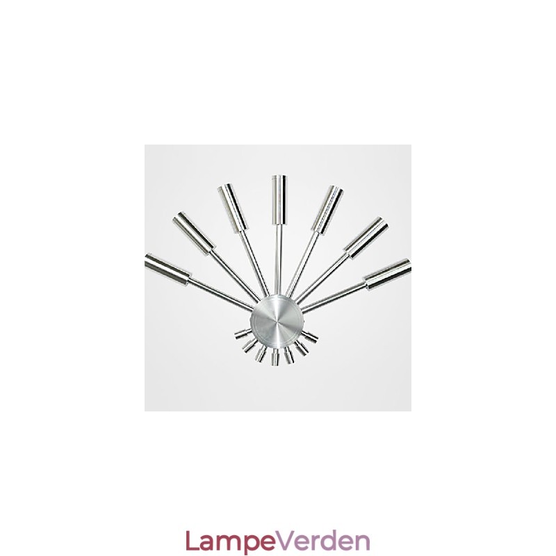 Moderne væglampe med spredende lys vifteformet 7 metalpinde Chic stil