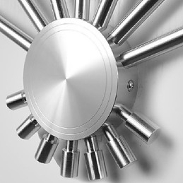 Moderne væglampe med spredende lys vifteformet 7 metalpinde Chic stil