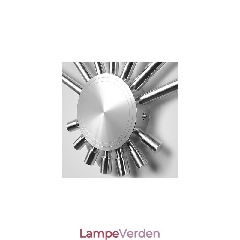 Moderne væglampe med spredende lys vifteformet 7 metalpinde Chic stil
