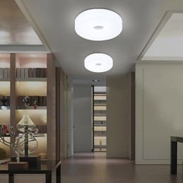 Runde loftslamper Flush Mount Modern Contemporary Metal