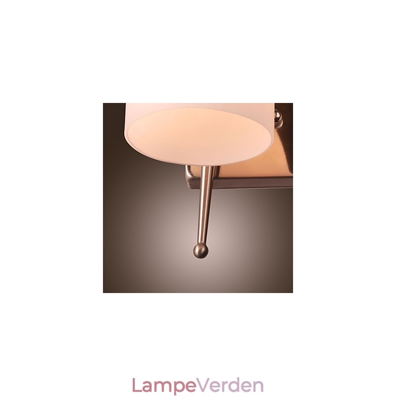 2 lys væglampe i hvid skærm