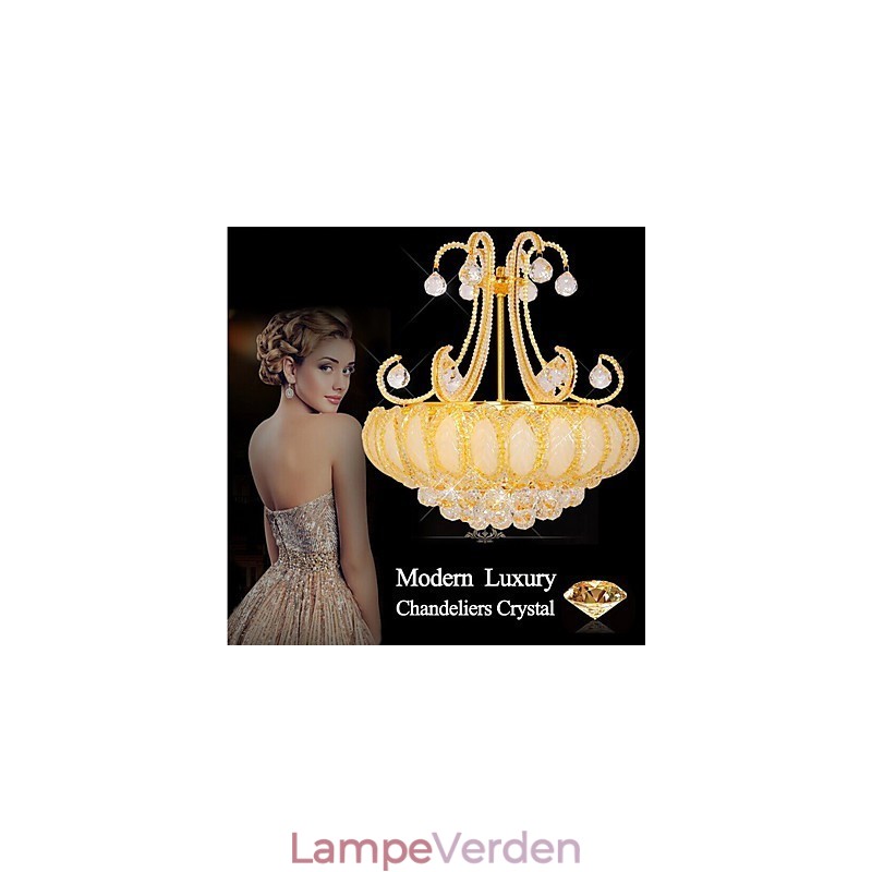 Moderne luksus lysekrone Crystal Pendel Diameter 50CM Indeholder 8 pærer