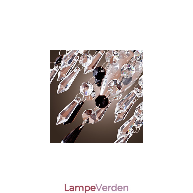 Væglampe med elegant krystaldråbe