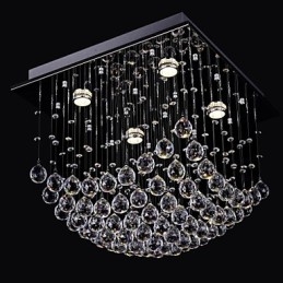 Elegant kinesisk krystal lysekrone 4 lys med Flush Mount