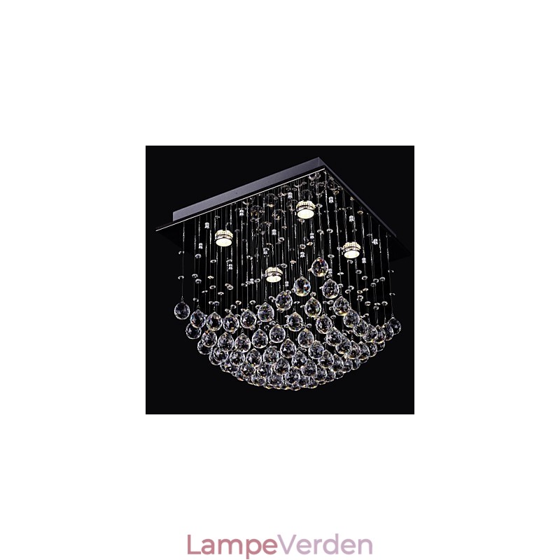 Elegant kinesisk krystal lysekrone 4 lys med Flush Mount