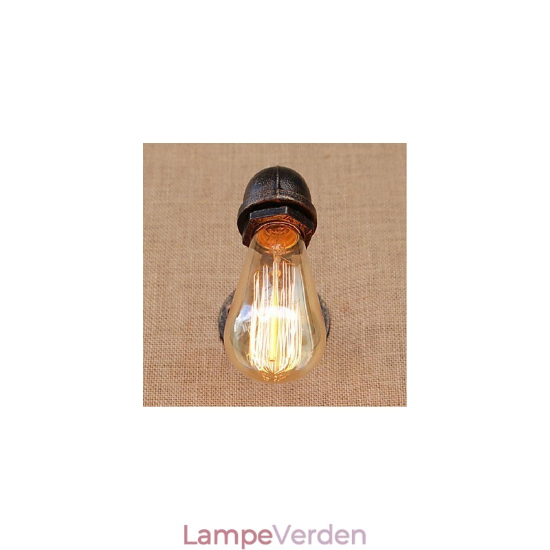 Nostalgi Simpel Vandrør Dekorativ Lille Væglampe Væglampe