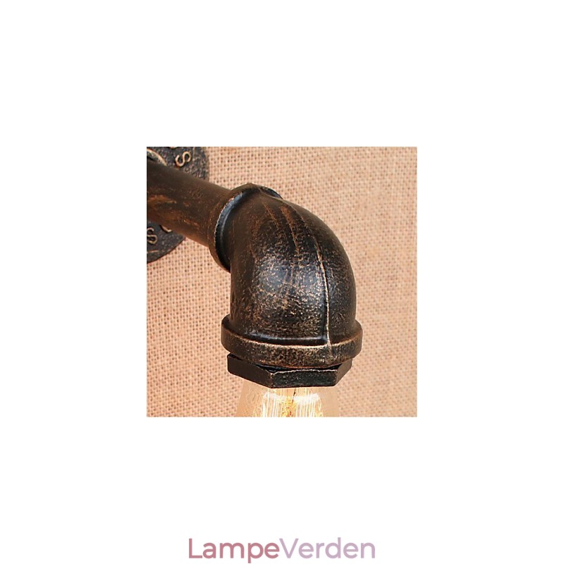 Nostalgi Simpel Vandrør Dekorativ Lille Væglampe Væglampe