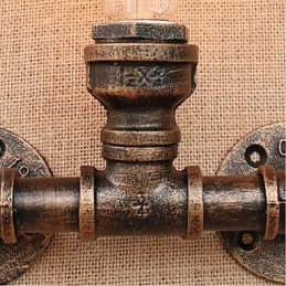 Nostalgi Simpel Vandrør Dekorativ Lille Væglampe Væglampe