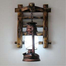 Kinesisk retro nostalgi kreativ belysning petroleumslampe lanterner Wall Sconces Wall Light