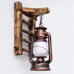 Kinesisk retro nostalgi kreativ belysning petroleumslampe lanterner Wall Sconces Wall Light