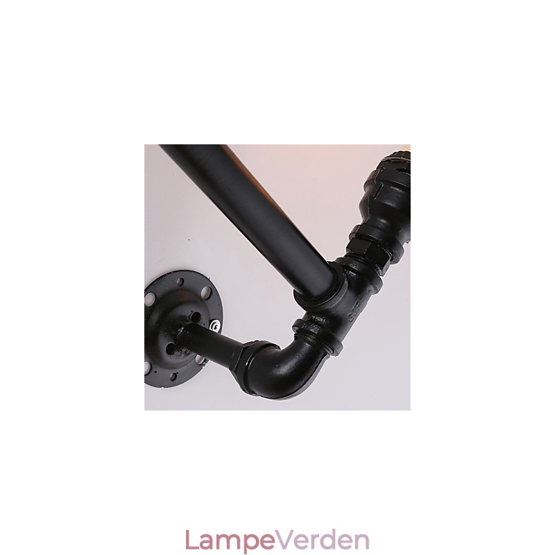 2 Heads Vintage Industrial Pipe Wall Lights Black Creative Lights Restaurant Cafe Bar Dekorationsbelysning