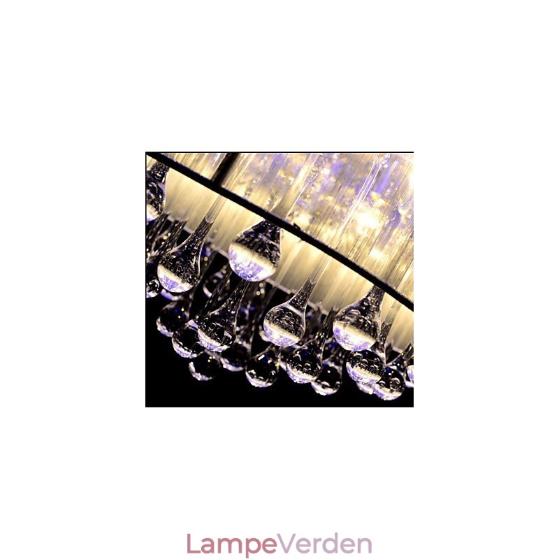 Romantisk loftslampe i K9 krystal