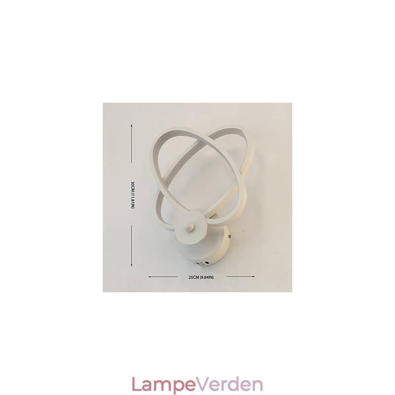 Integreret moderne moderne maleri-funktion til væglamper med omgivende lys