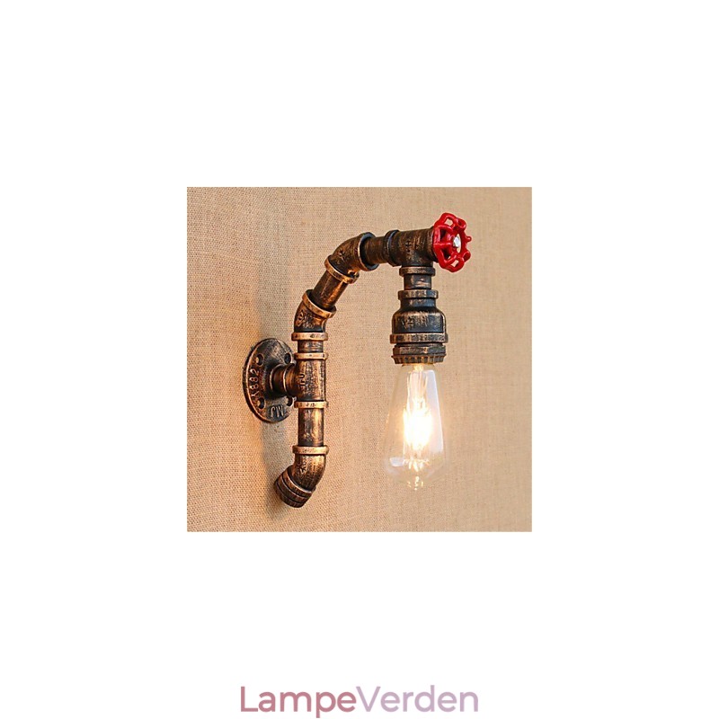 Rustik Lodge Antik Messing Funktion til Ambient Light Wall Sconces Wall Light