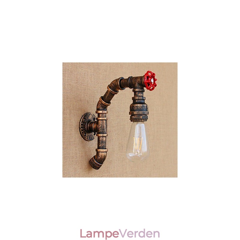 Rustik Lodge Antik Messing Funktion til Ambient Light Wall Sconces Wall Light