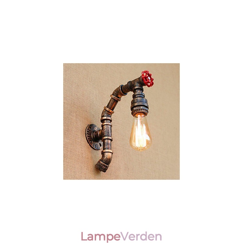 Rustik Lodge Antik Messing Funktion til Ambient Light Wall Sconces Wall Light
