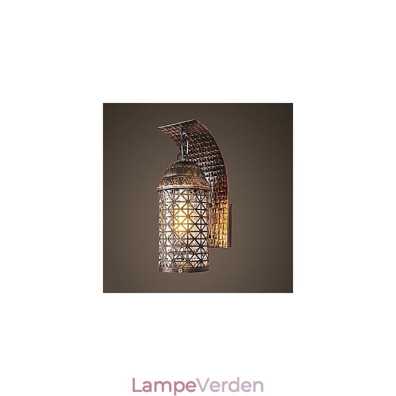 Rustik Lodge Maleri Funktion til Mini Style Uplight Væglamper Væglampe