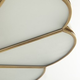 Traditionel klassisk rustik Lodge Messing Metal Flush Mount