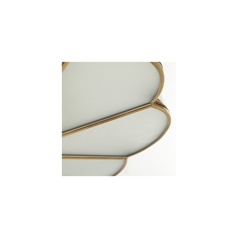 Traditionel klassisk rustik Lodge Messing Metal Flush Mount