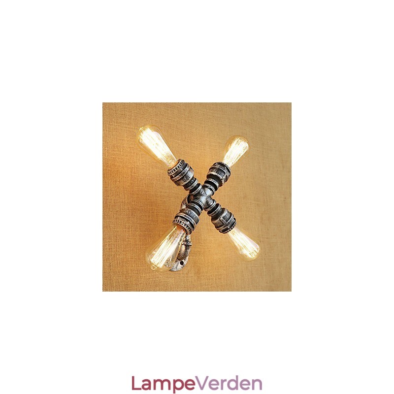 Country Retro Painting Feature for Swing Arm Ambient Light Wall Sconces Wall Light
