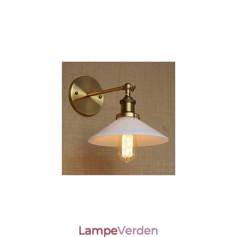 Moderne moderne Country Retro Antik Messing Funktion til Mini Style Ambient Vægbelysning
