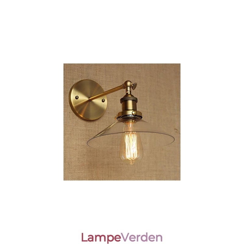 Moderne moderne Country Retro Antik Messing Funktion til Mini Style Ambient Vægbelysning