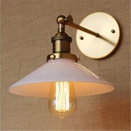 Moderne moderne Country Retro Antik Messing Funktion til Mini Style Ambient Vægbelysning