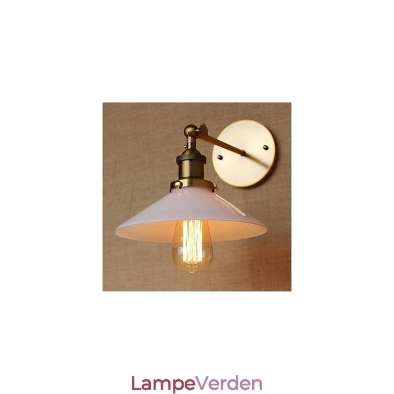 Moderne moderne Country Retro Antik Messing Funktion til Mini Style Ambient Vægbelysning