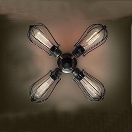 Vintage Mini Style Maleri Metal Flush Mount