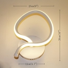 Moderne Minimalistisk Væglampe Sengekant Kreativ Korridor Lampe Aluminium Belysning