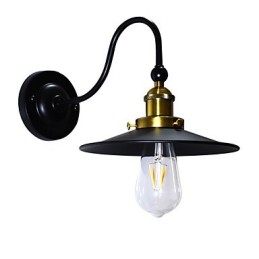 Væglampe Væglamper Vægjern Væglampe Stum Sort Lyssværd Lampe På Væg