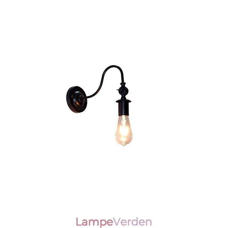 Light Buzz Wall Jern Væglampe Stum Sort Lyssværd Lampe På Væg