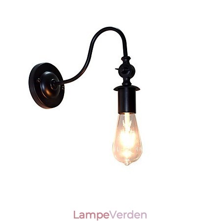 Light Buzz Wall Jern Væglampe Stum Sort Lyssværd Lampe På Væg