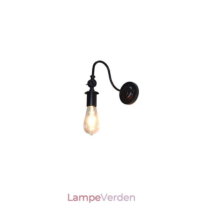 Light Buzz Wall Jern Væglampe Stum Sort Lyssværd Lampe På Væg