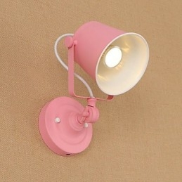 Country Retro Painting Feature Justerbar til Swing Arm Øjenbeskyttelse Downlight Væglamper Væglampe