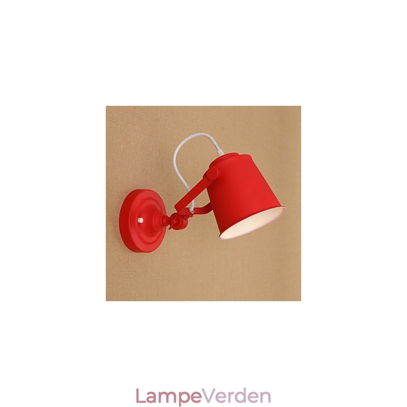 Country Retro Painting Feature Justerbar til Swing Arm Øjenbeskyttelse Downlight Væglamper Væglampe